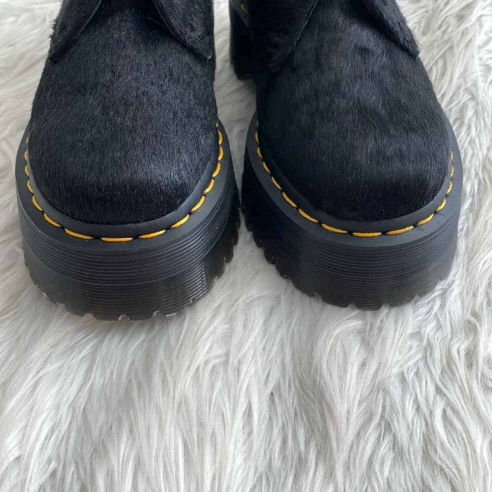 Dr. Martens | 1461 Quad Hair-On Platform Shoes